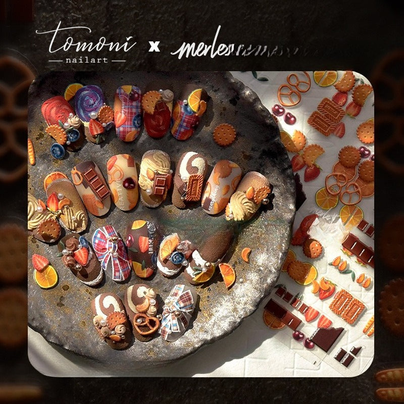 Bakery Treats – Embossed Nail Art Accent Set