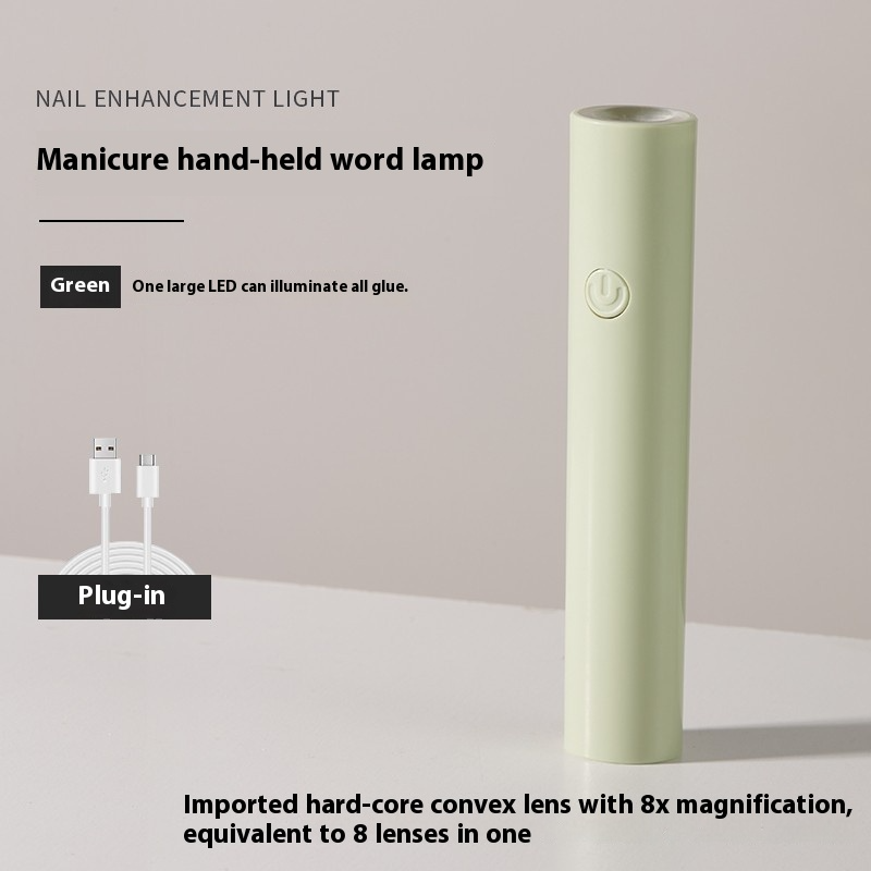 Mini Portable Handheld Flat LED Nail Lamp for Gel Polish