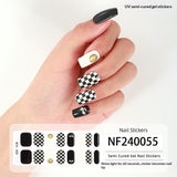 Semi-Cured Gel Nail Strips 3D Foil Shine Glam Emboss Effect (MOQ=3)