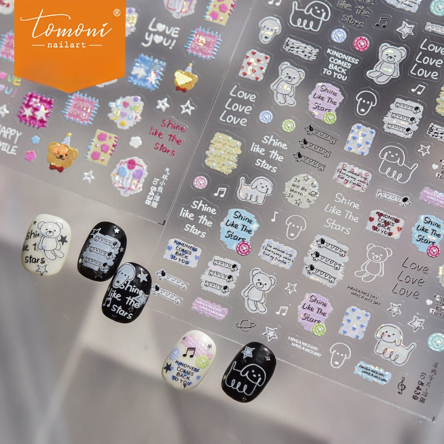 Pastel Plush Animal – Kawaii Cute Nail Art Set