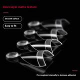 Nail Tips nail film short transparent semi-matte and semi-sticker French non-marking ultra-thin nail film simple 120 fake nails