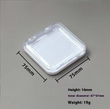 Acrylic s storage box Sold in packs of 3. Minimum order: 1 pack (3 pcs). Quantity = num of packs. Qty1 = 3pcs, Qty2 =6 pcs