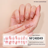 Semi-Cured Gel Nail Strips 3D Foil Shine Glam Emboss Effect (MOQ=3)