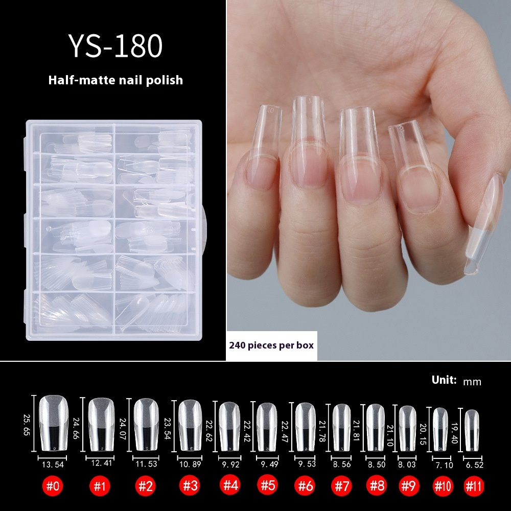 Clear Seamless Press On Nail Tips Set (MOQ=3)