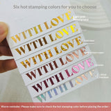 Embossed Gold Cotton Display Cards for Press On Nails (MOQ=50)