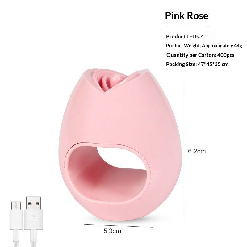 "Mini C-Shape Single Finger UV/LED Nail Lamp" - Fast Curing Press-On Tool
