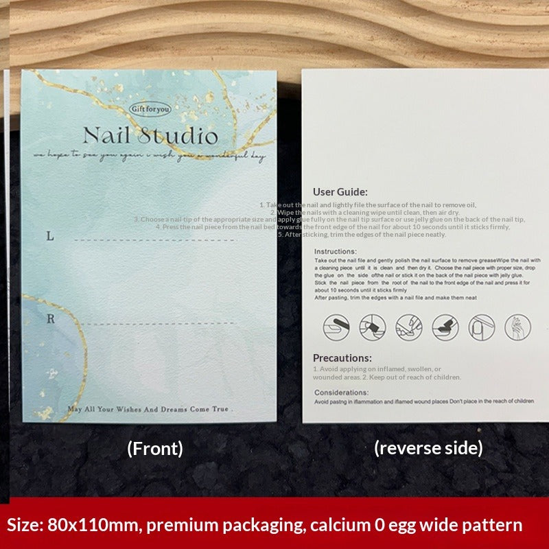 Custom Printed Display Cards for Press On Nail Packaging (MOQ=50)