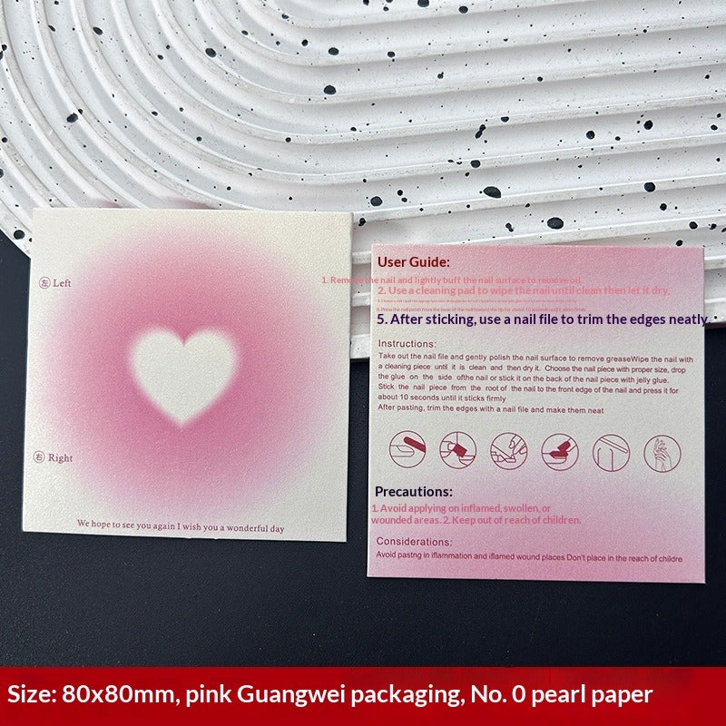 Classic White Display Cards for Press On Nail Sets (MOQ=50)