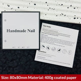 Galaxy Black Display Cards for Press On Nail Collections (MOQ=50)
