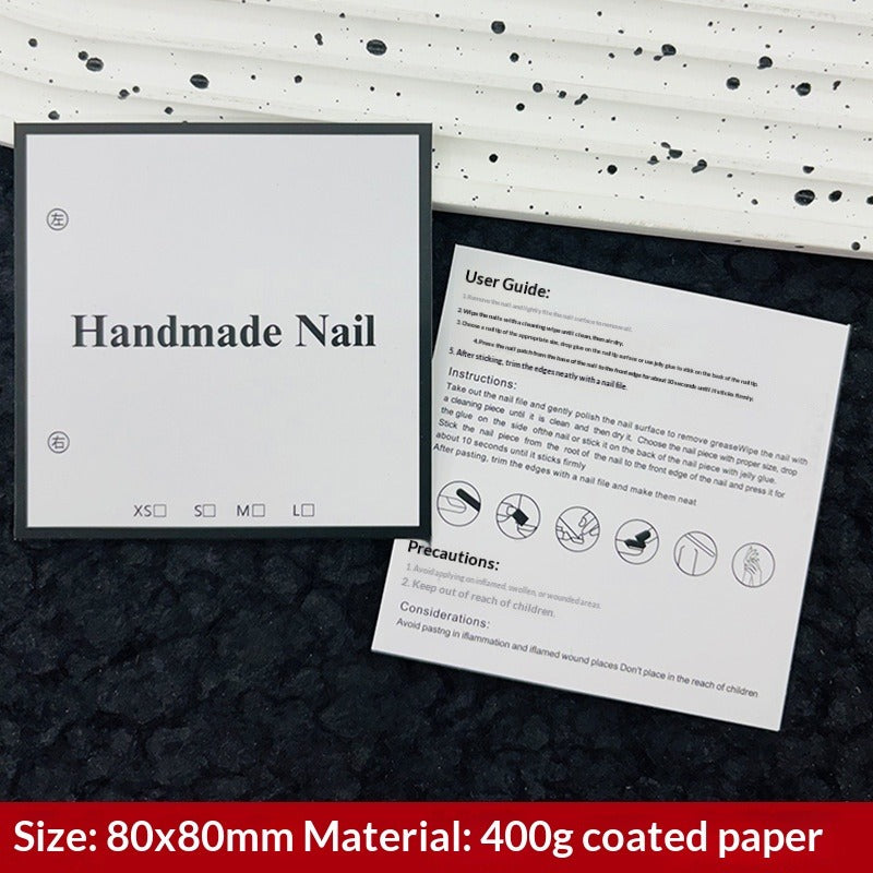 Galaxy Black Display Cards for Press On Nail Collections (MOQ=50)