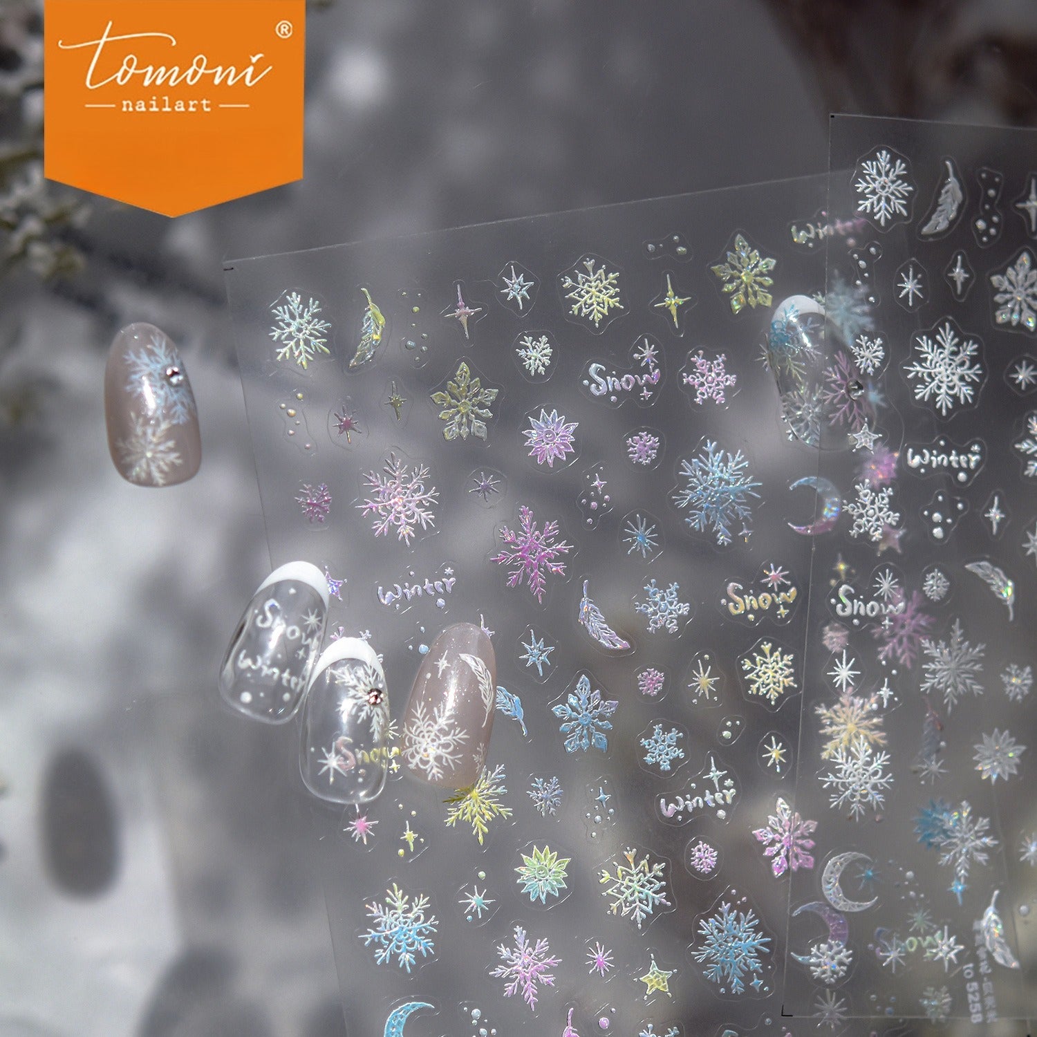 Silver Snowflake & Winter Hat – 5D Embossed Festive Accent Set