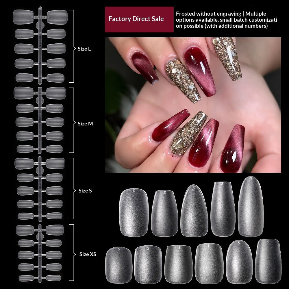 365nails Matte No-File Nail Tips | XS/S/M/L Sizes with Single-Size Refill Option