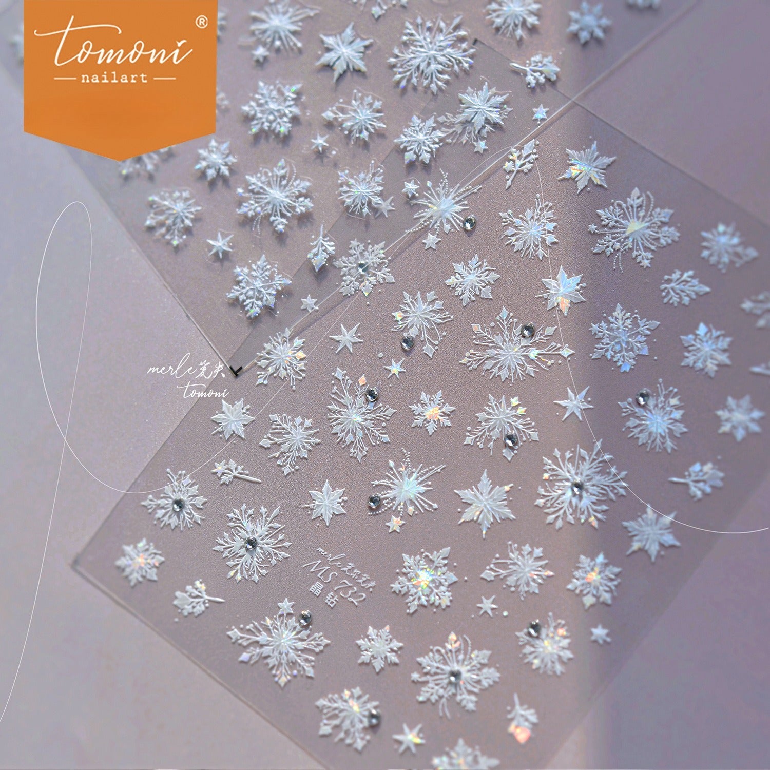 全息水晶雪花 — 冬日仙子美甲套組