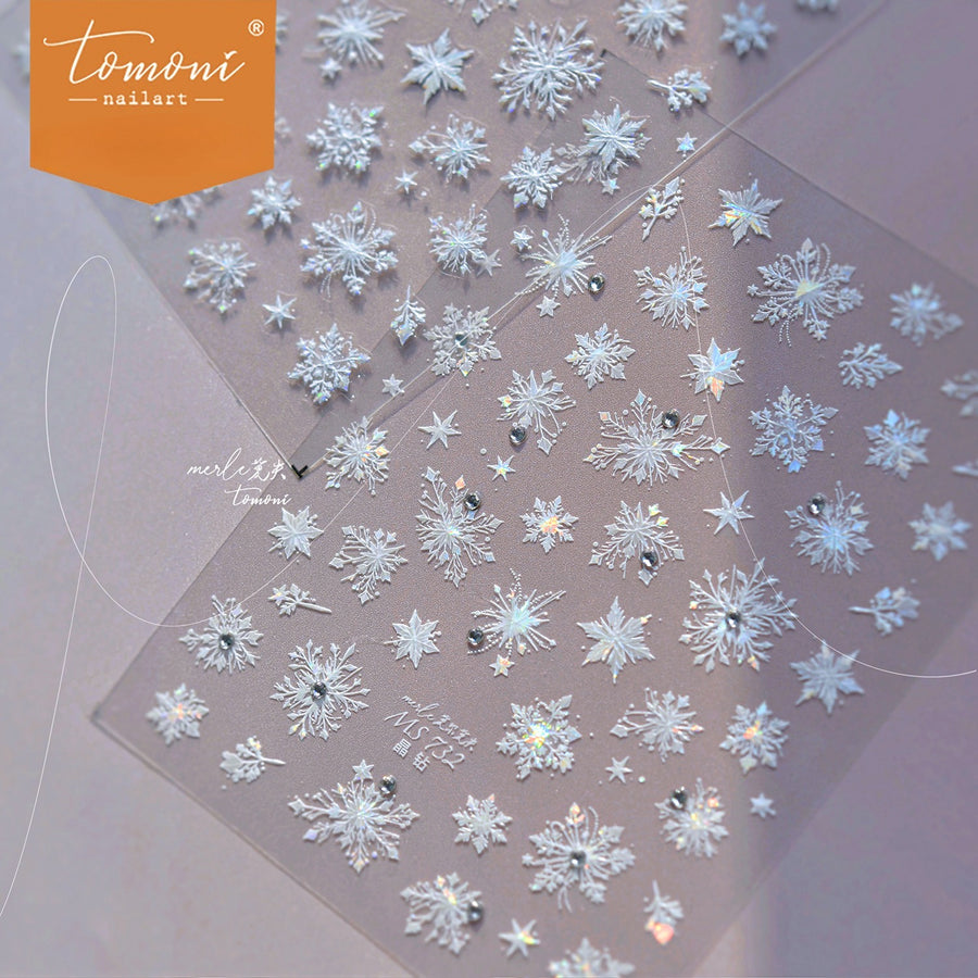 Holographic Crystal Snowflake – Winter Fairy Nail Art Set