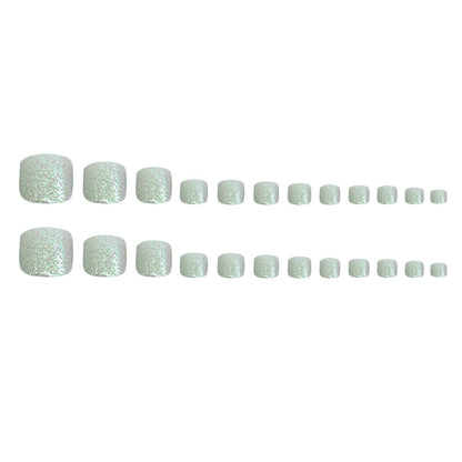 Peça de arte para unhas Peça de unha Flash explosivo Unha usável Peça de unha removível Unhas dos pés de pressão Peça de unha para unhas dos pés Patch de arte de unha com flash fino ｜ 365 unhas