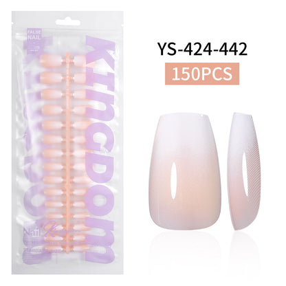 Nail Tips Europe and the United States  gradual change press on nails, simple water drop nail spray removable fake nail 150 pieces prefabricated nail