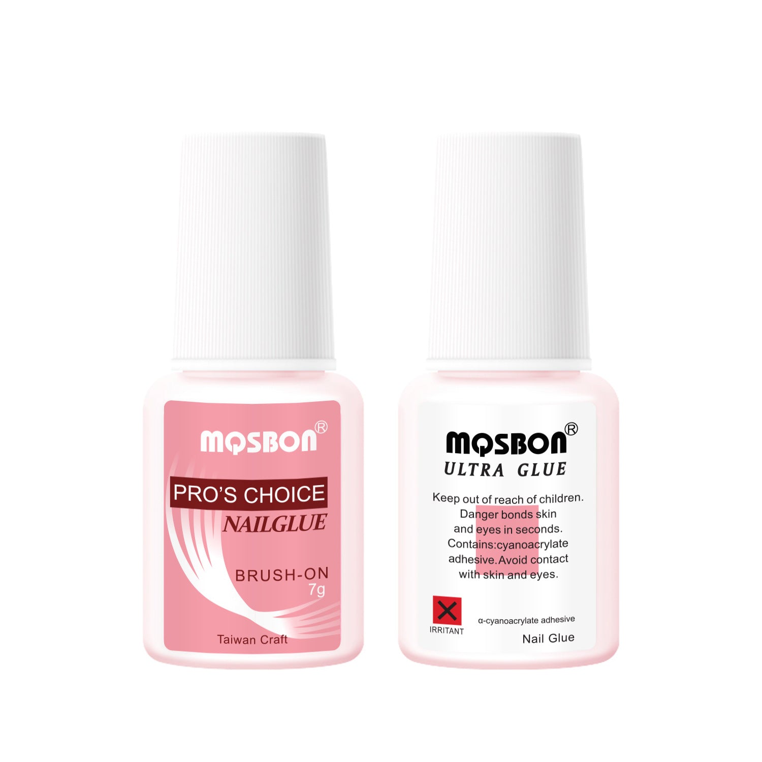 MOSBON PRO'S CHOICE 프레스온 네일용 네일 글루 — 광원 불필요, 초속건(3초) 강력 접착, 네일 친화적