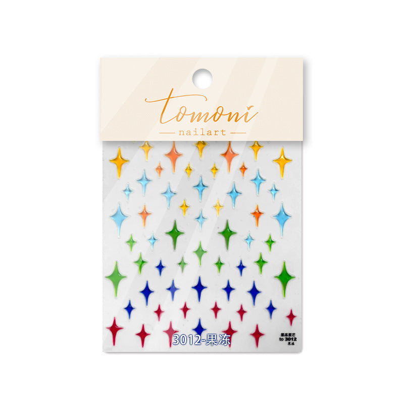 365nails: "Neon Star Rhinestone" – Nail Art Stickers