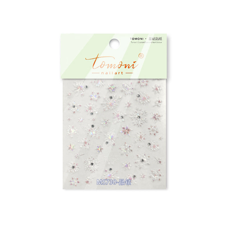 全息水晶雪花 — 冬日仙子美甲套組