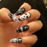 Unhas postiças tridimensionais para Halloween, unhas 3D, folhas de unha de morcego e aranha, atacado ｜ 365nails