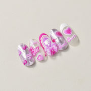 365nails: "Pastel Dream Swirl Heart Rainbow" – nail art stickers
