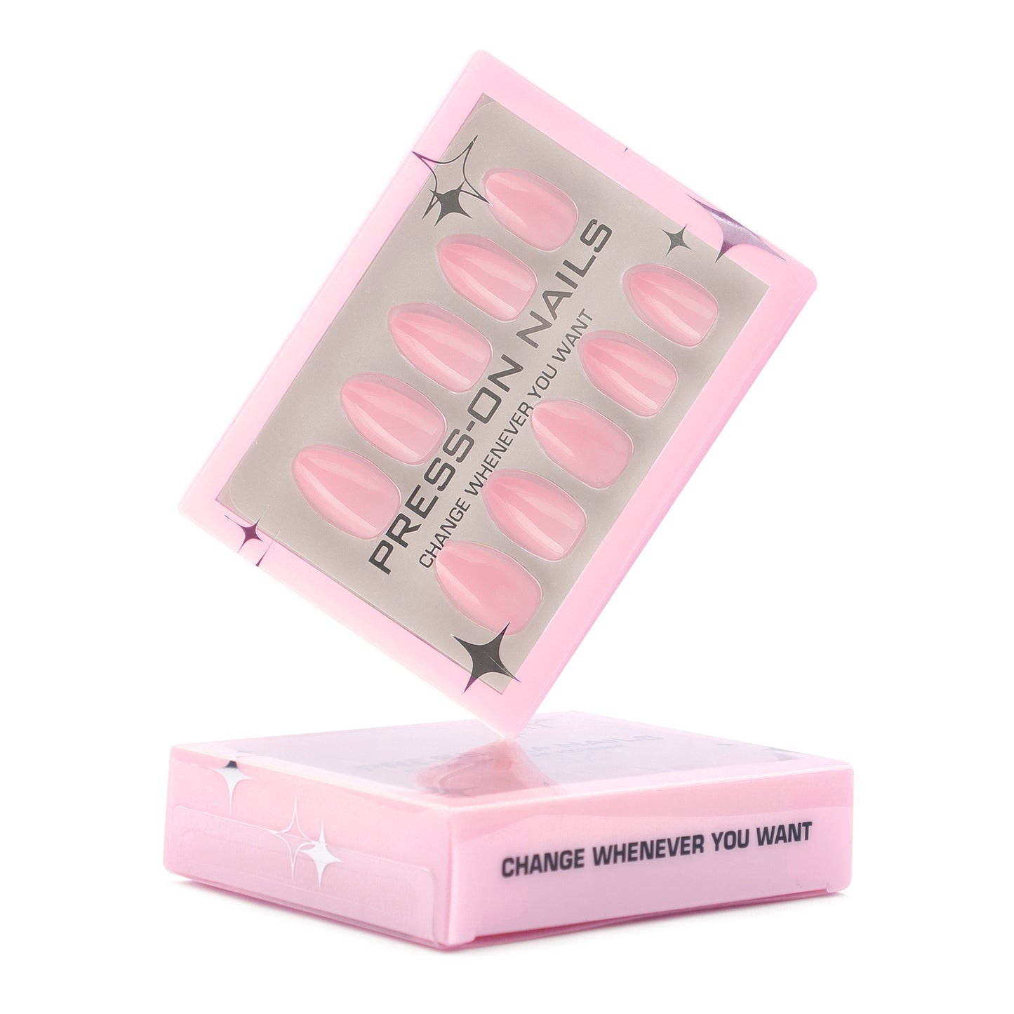 30 pieces of pink solid color press-on nails advanced sense box gel manicure fake nail short wearable nail customization｜365nails