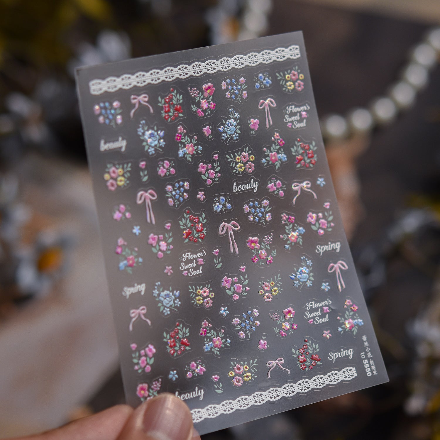 Spring Floral Bouquet – Romantic Vintage Nail Art Set