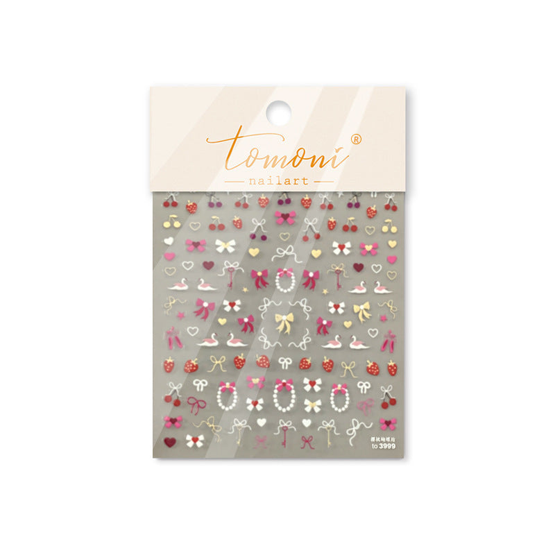 365nails: "Sweet Cherry & Ribbon" – nail art stickers