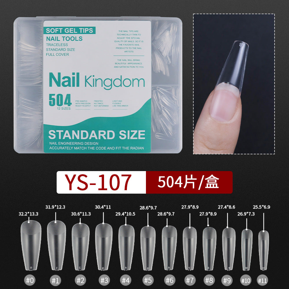 365nails 240PCS 跨境熱銷款｜免銼無縫軟凝膠甲片（半霧/全霧可選）