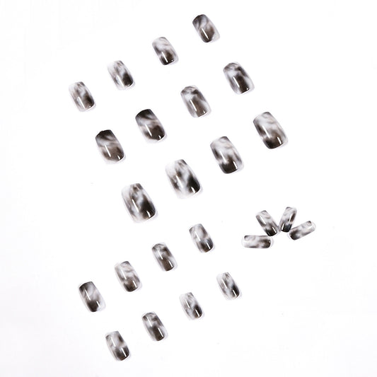 Smudge cold dark style wear nail art finished fake nail nail nail patch nail patch removable nail piece｜365nails