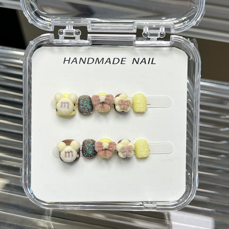 Sweet Cartoon Candy Kids Press On Nails Assorted Set