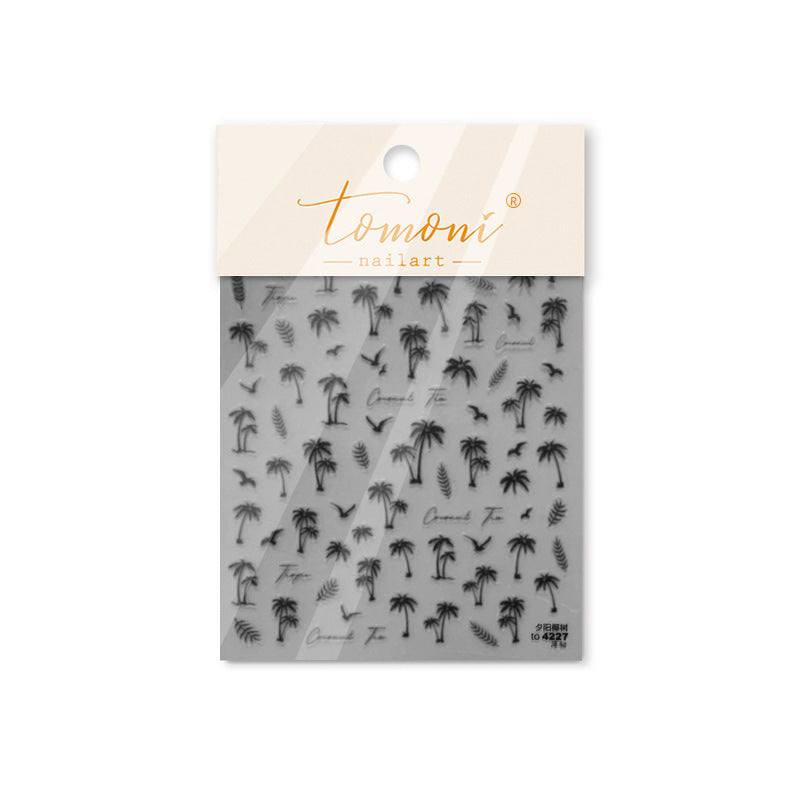 365nails: "Minimalist Palm Tree" – nail art stickers