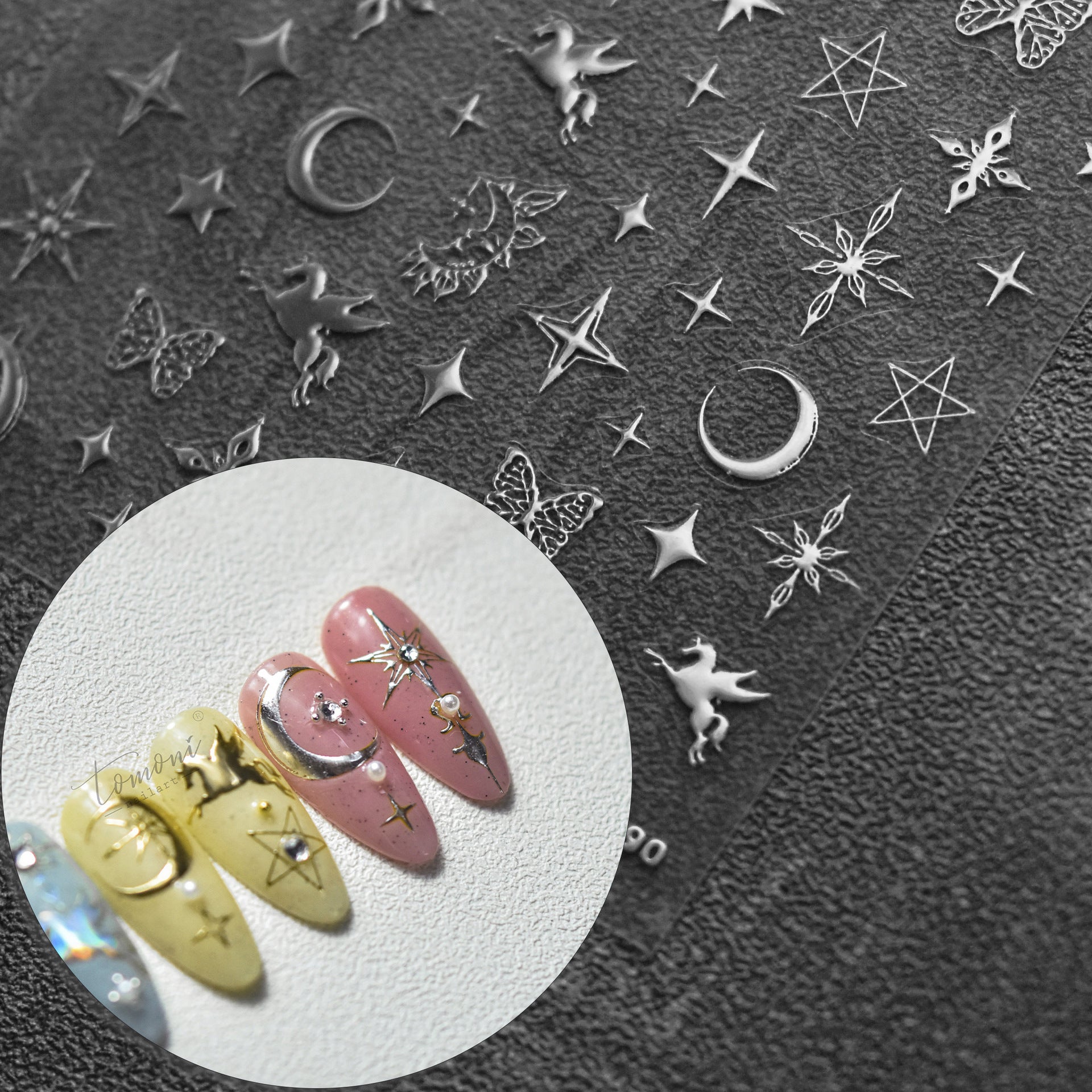 Holographic Celestial – Iridescent Nail Art Set