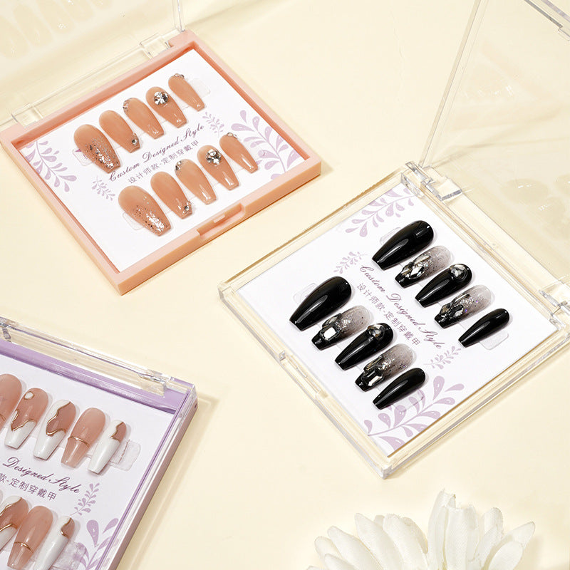 Clear Square Press On Nail Storage Display Box
