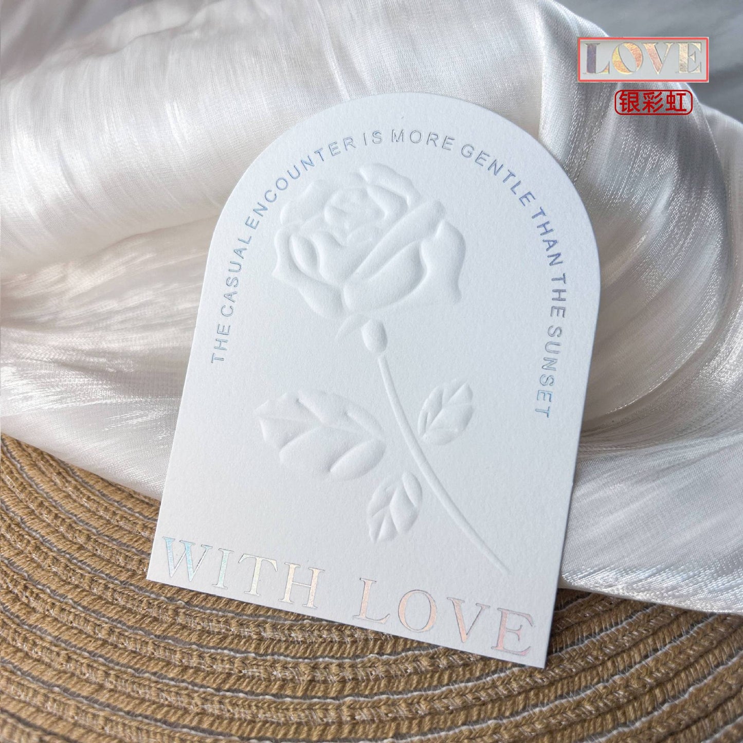 Embossed Gold Cotton Display Cards for Press On Nails (MOQ=50)