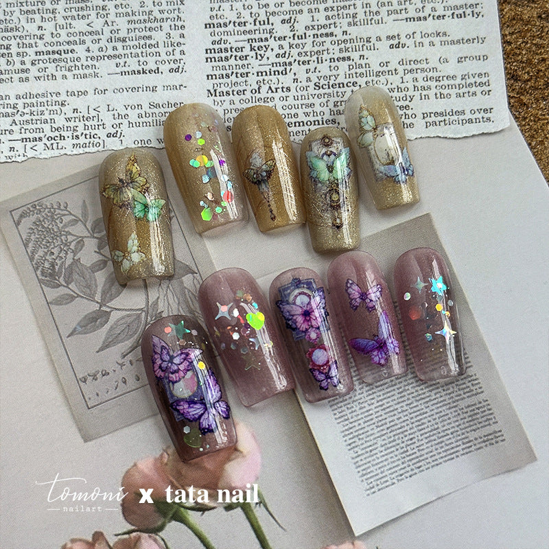 365nails: "Purple Butterfly Crystal Gemstone" – nail art stickers
