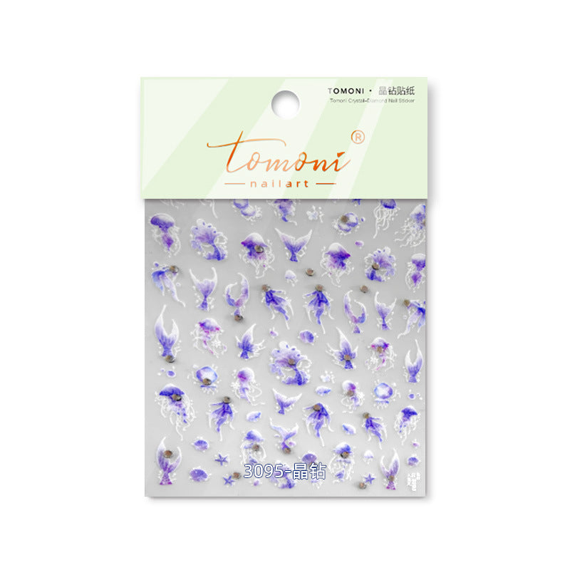 365nails: "Mermaid Tail Iridescent Seashell" – nail art stickers