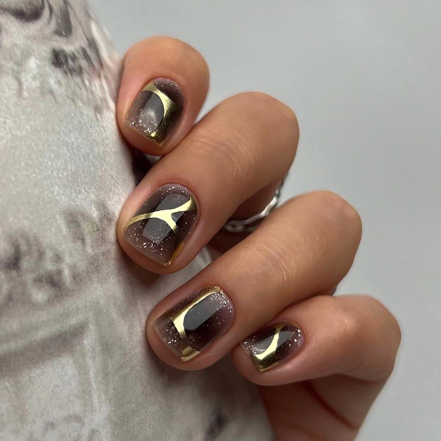 亮粉粉末簡約指彩 穿戴甲貼片 批發｜365nails