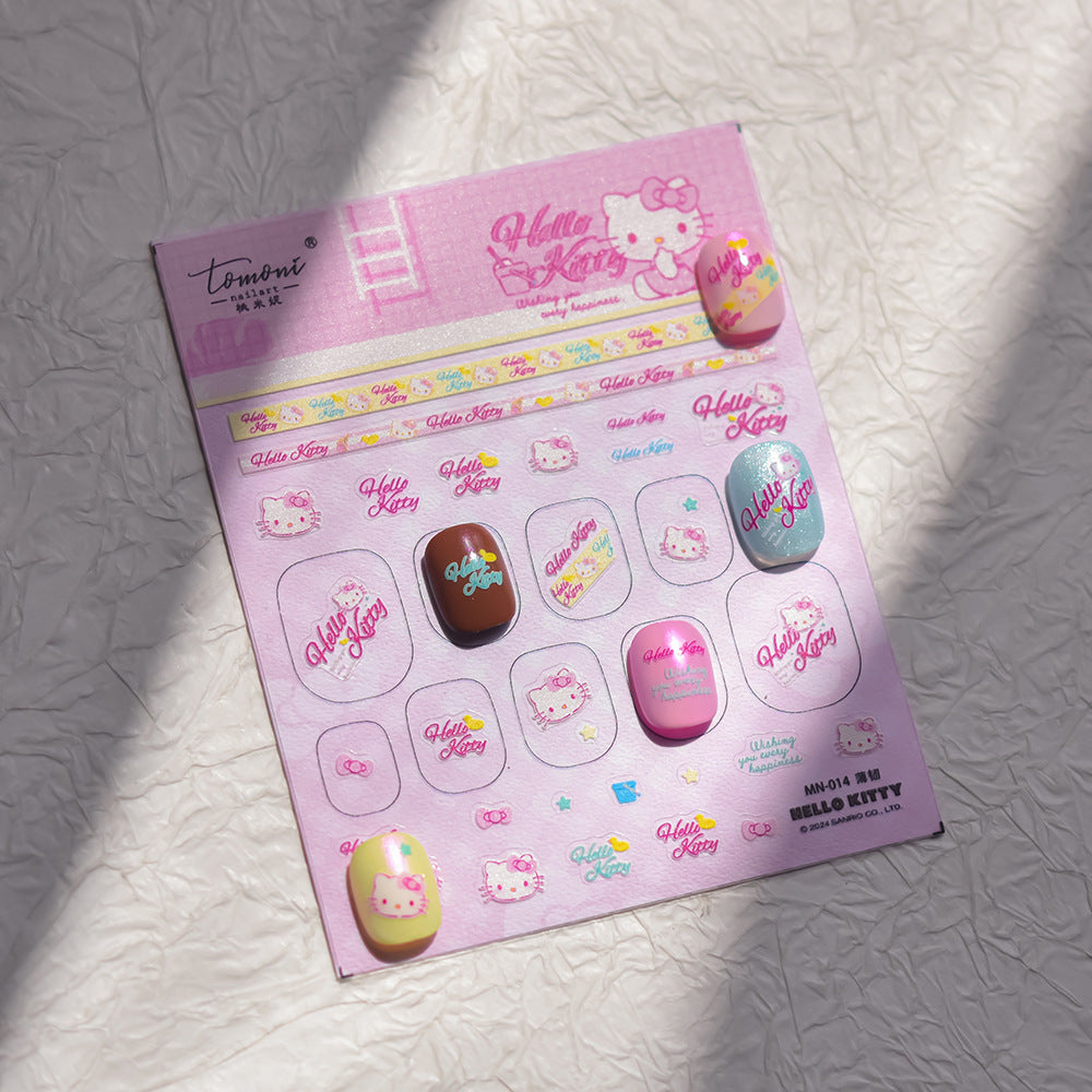 365nails: "Hello Kitty Pink" – nail art stickers