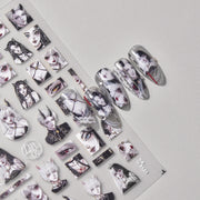 365nails: "Red Berry Green Leaf Oriental" – nail art stickers