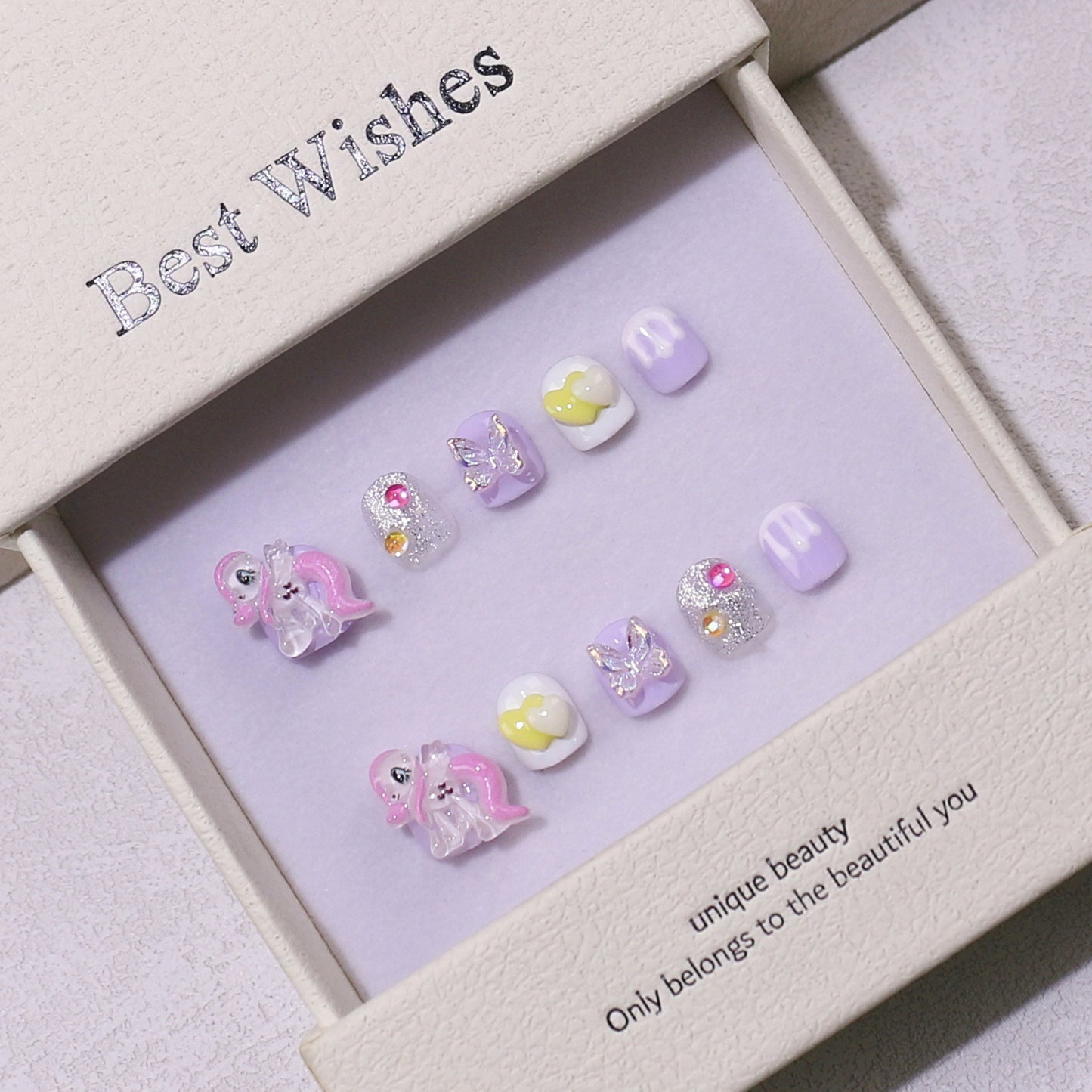 Children's special cute cartoon nail art 3-12 years old girls and children nail art film