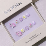 Children's special cute cartoon nail art 3-12 years old girls and children nail art film