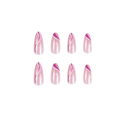 Wave Simple Series Pointed Press on  Finished Fake Nail Nail  Nail   Direct Supply｜365nails