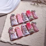 Sweet Pink Sugar Candy Crown Press On Nails