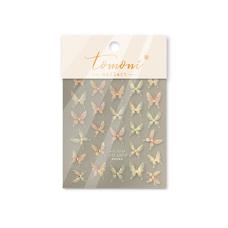 365nails: "Holographic Butterfly Wings" –Nail Art Stickers