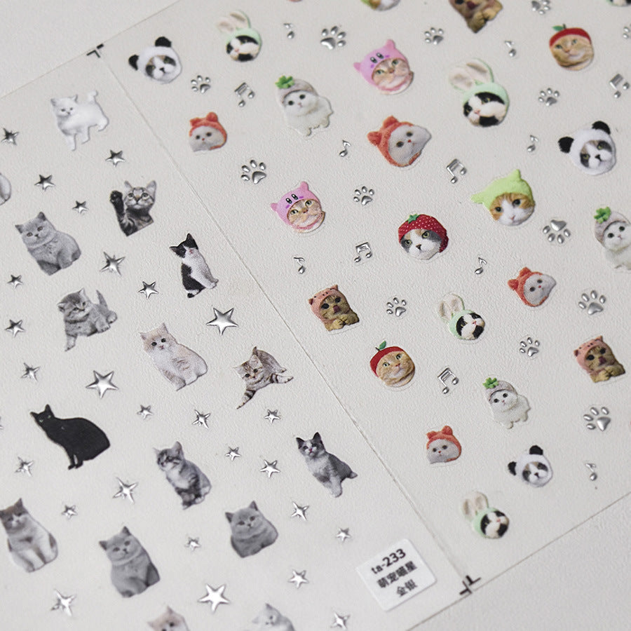 Cute Big Head Pets – Kawaii Animal Nail Art Set