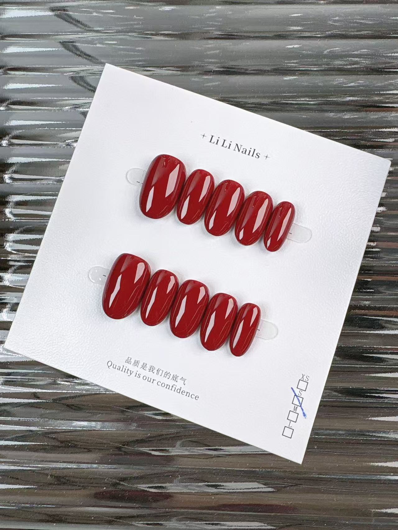 The Essential Solids | Short Medium Square | Handmade Press-on Nails