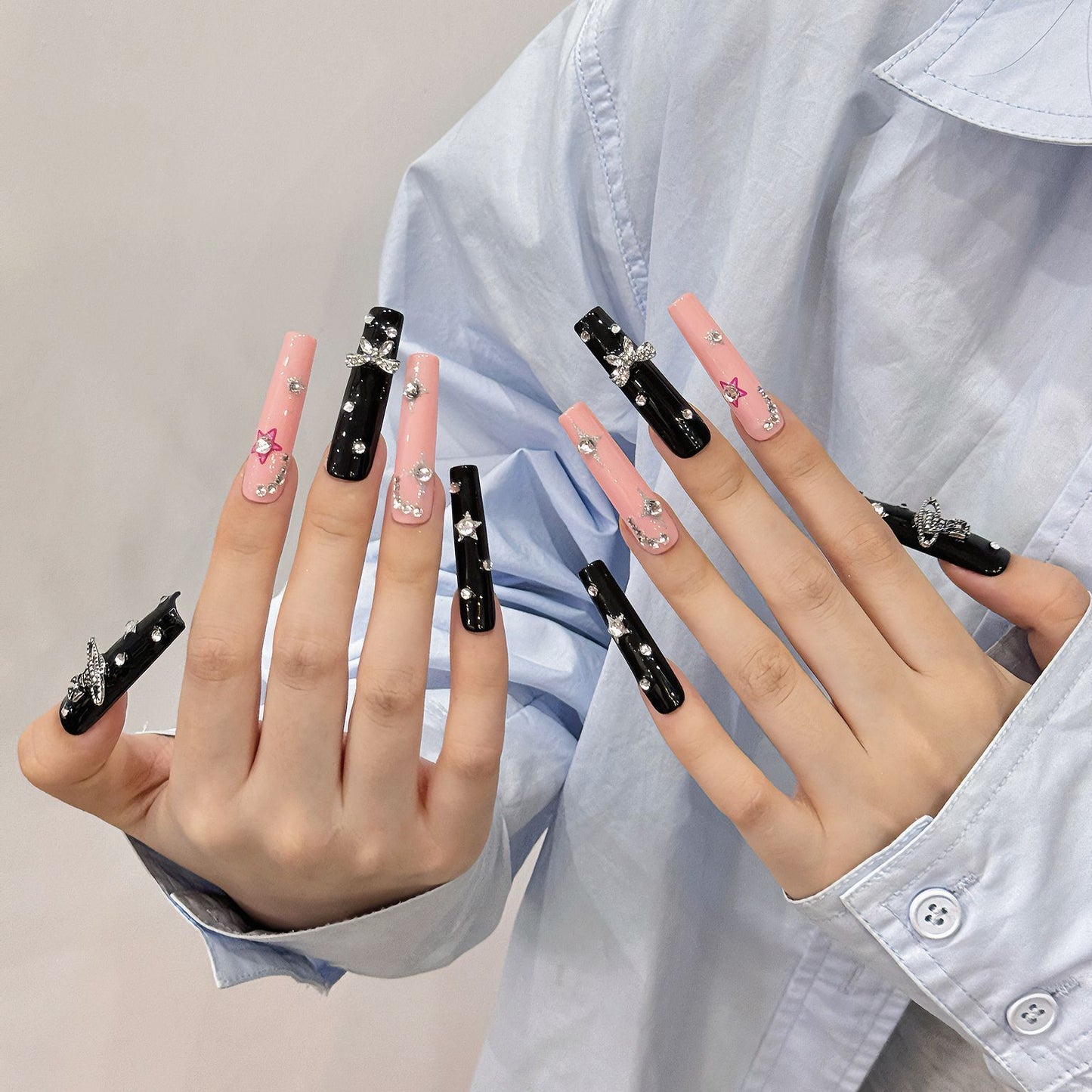 Pure handmade press on nails   nail art fake nails beauty | 365nails