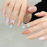 Iridescent Sea Shell & Starfish Press-On Nails