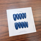 The Essential Solids | Medium Oval ｜Handmade Press-on Nails